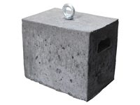 Betonblok met ingemaakte handgrepen