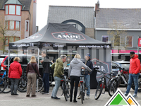 Gepersonaliseerde tent voor Fietsen Ampe (Torhout).