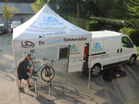 3x3 werktent met reclame