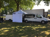 Sneltent 3x3 met reclame