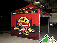 Full colour bedrukte 3x6 promotietent voor VAG United