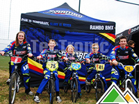 Bedrukte reclame tent 3x3 voor Rambo BMX