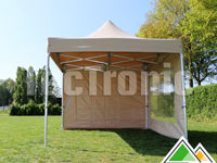 4x4 vouwtent Solid 50 pvc met 2 zijwanden