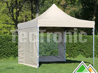 3x3 vouwtent Solid 50 pvc met 2 zijwanden