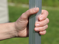 Aluminium frame met stevige staanders van 40 mm breed