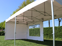 Stevige scharniertent 6x3 met aluminium frame 50 mm